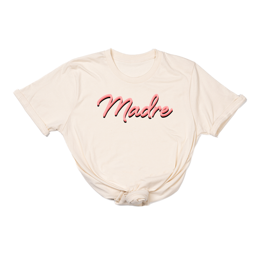 Madre (90's Inspired, Pink) - Tee (Natural)