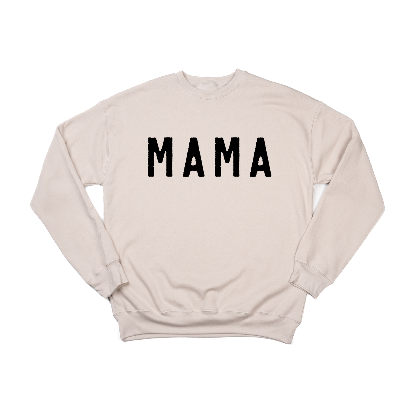 Mama (Rough, Black) - Sweatshirt (Stone)