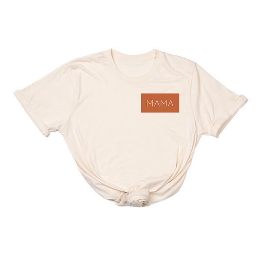 Mama (Boxed Collection, Pocket, Rust Box/White Text) - Tee (Natural)