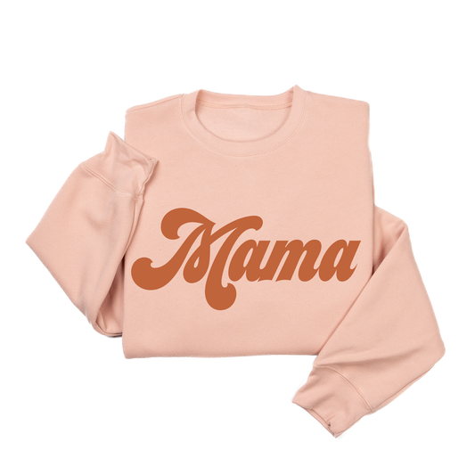 Mama (Rust, Retro) - Sweatshirt (Peach)