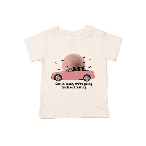 Get in Loser, We're Going Trick or Treating (Black) - Kids Tee (Natural)