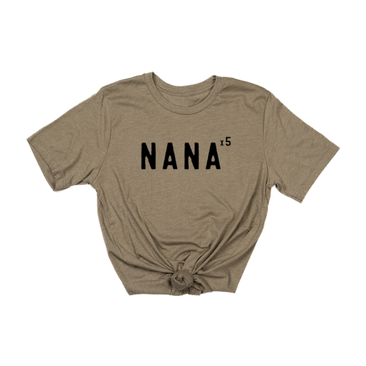 Nana x10 (Customizable,  Black) - Tee (Olive)