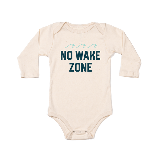 No Wake Zone - Bodysuit (Natural, Long Sleeve)