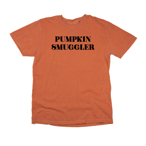 Pumpkin Smuggler (Black) - Tee (Vintage Rust, Short Sleeve)