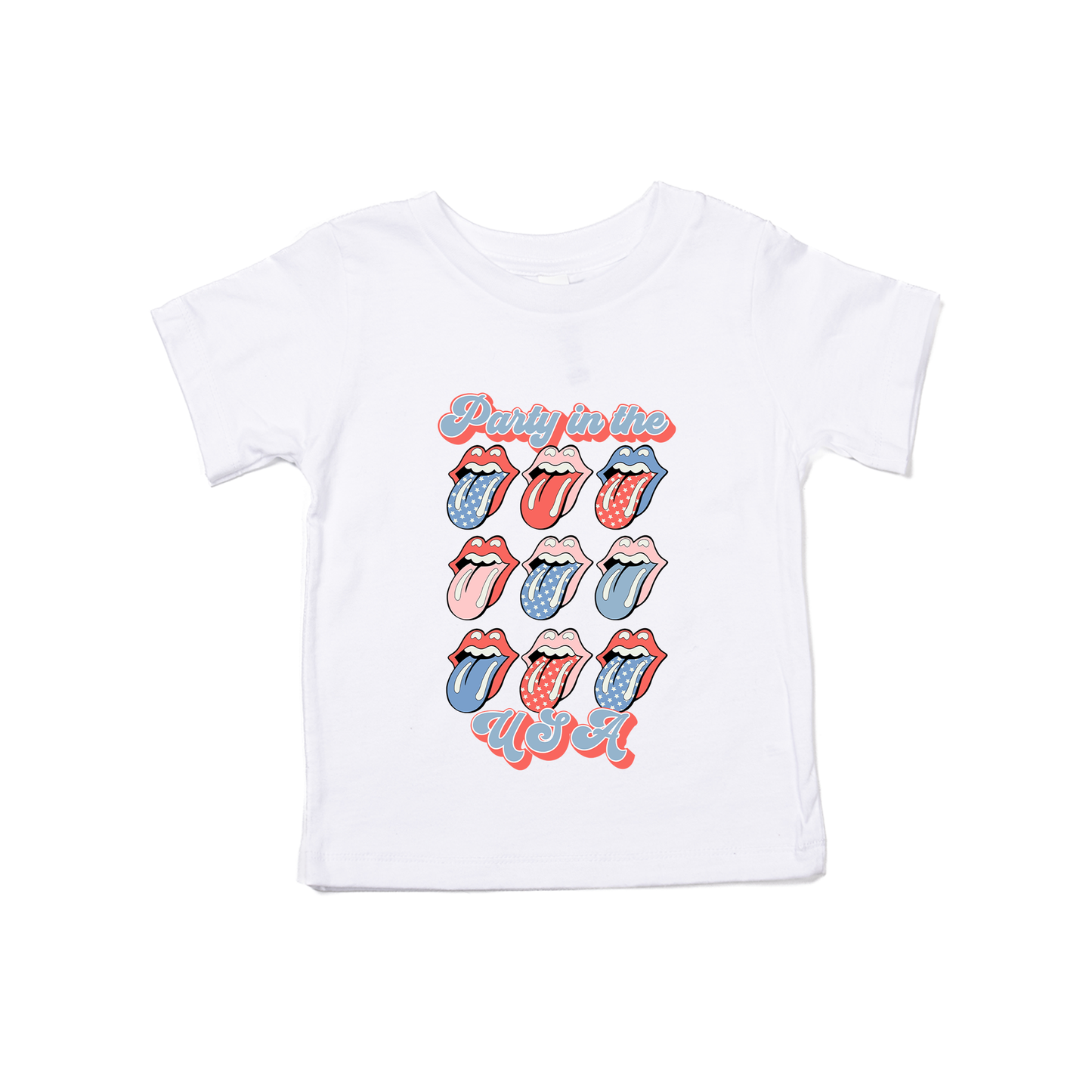 Party in the USA (Graphic) - Kids Tee (White)