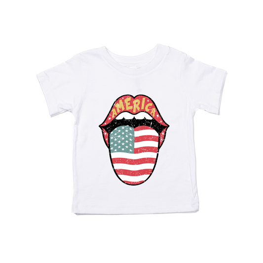 Patriotic Tongue - Kids Tee (White)