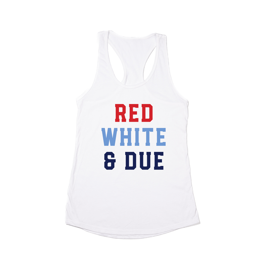 Red, White, & Due - Women's Racerback Tank Top (White)