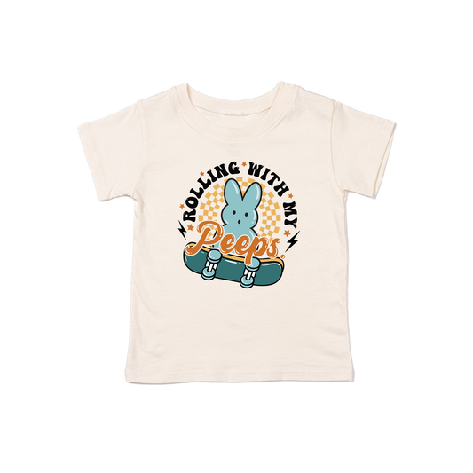 Rolling With My Peeps - Kids Tee (Natural)