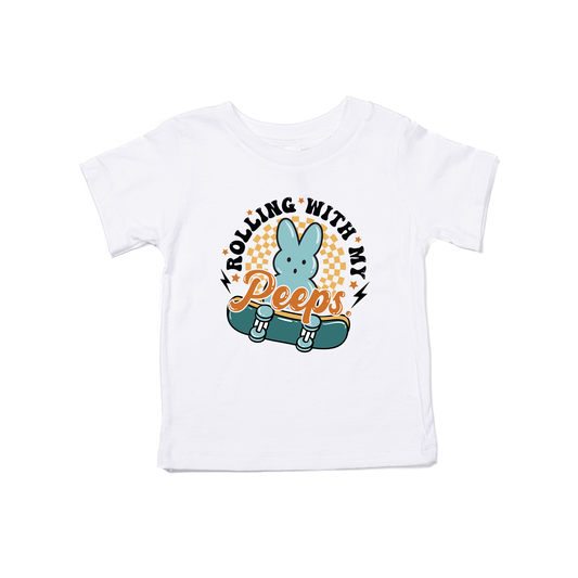 Rolling With My Peeps - Kids Tee (White)