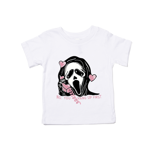 Scream Ghost Face No You Hang Up - Kids Tee (White)
