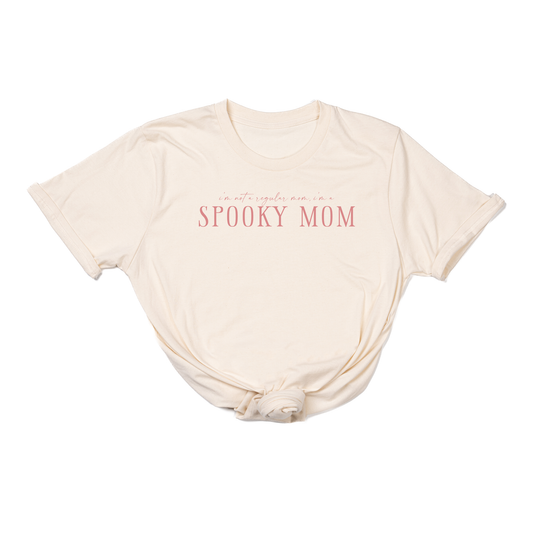 SPOOKY MOM (Pink) - Tee (Natural)