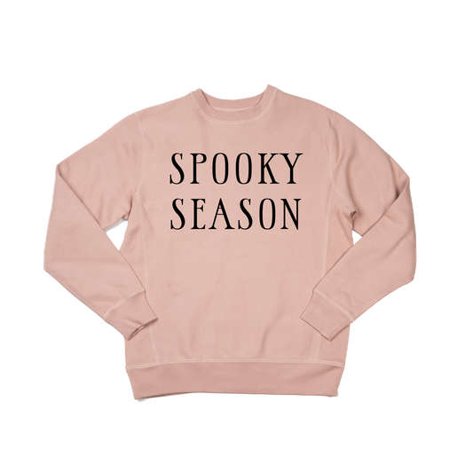 Spooky Season (Black) - Heavyweight Sweatshirt (Dusty Rose)