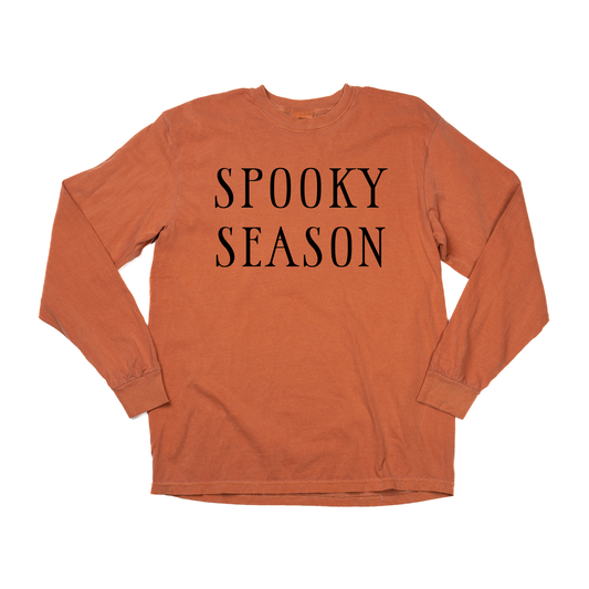 Spooky Season (Black) - Tee (Vintage Rust, Long Sleeve)