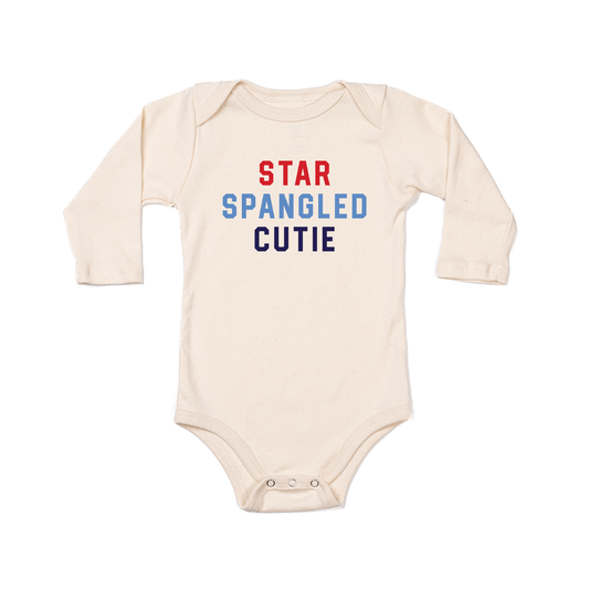 Star Spangled Cutie - Bodysuit (Natural, Long Sleeve)
