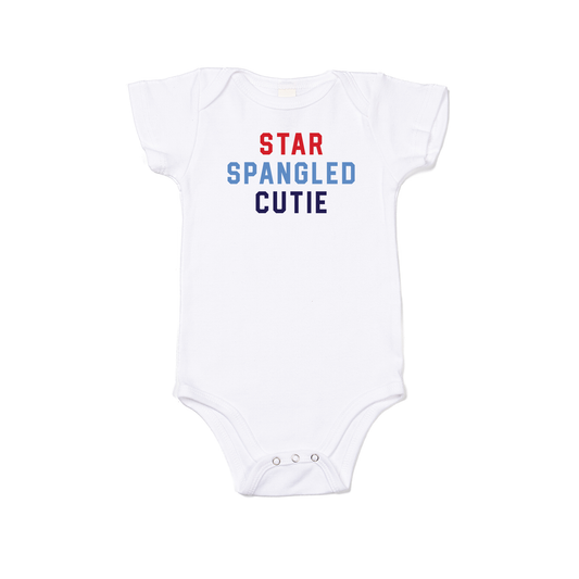 Star Spangled Cutie - Bodysuit (White, Short Sleeve)