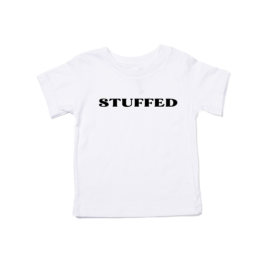 Stuffed (Black) - Kids Tee (White)