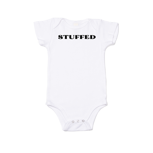 Stuffed (Black) - Bodysuit (White, Short Sleeve)