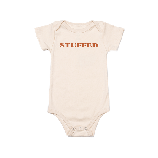 Stuffed (Rust) - Bodysuit (Natural, Short Sleeve)