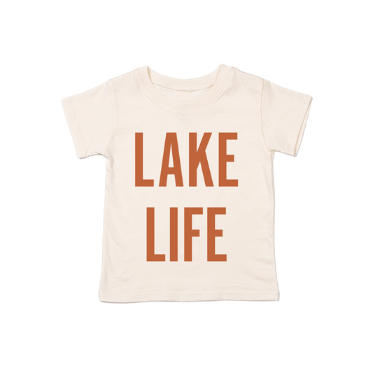 Lake Life (Rust) - Kids Tee (Natural)