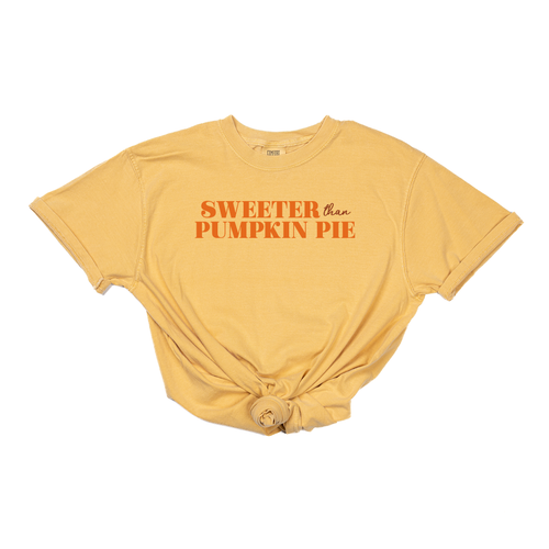 Sweeter Than Pumpkin Pie - Tee (Vintage Mustard, Short Sleeve)