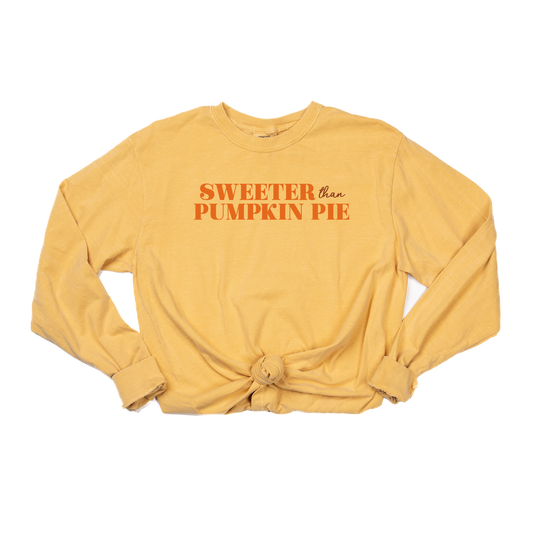 Sweeter Than Pumpkin Pie - Tee (Vintage Mustard, Long Sleeve)