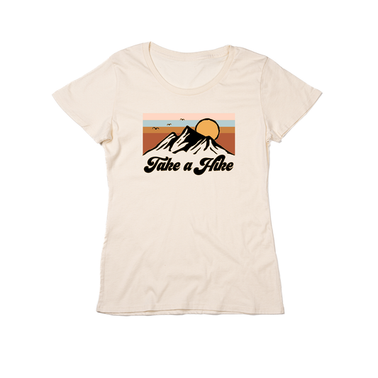 Take A Hike - Women's Fitted Tee (Natural)