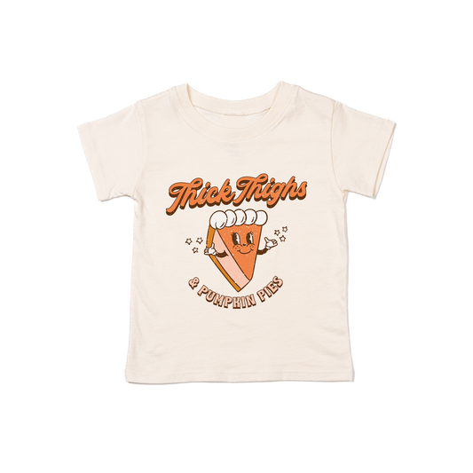 Thick Thighs and Pumpkin Pies - Kids Tee (Natural)