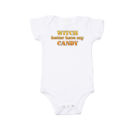 Witch Better Have My Candy - Bodysuit (White, Short Sleeve)