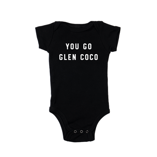 You Go Glen Coco (White) - Bodysuit (Black, Short Sleeve)