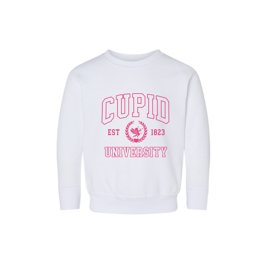 Cupid University - Kids Sweatshirt (White)