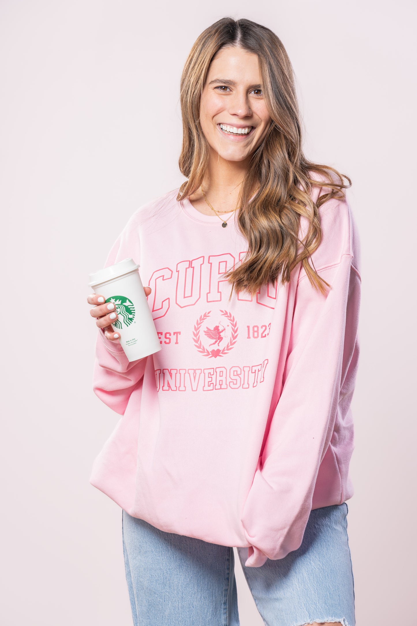 Cupid University - Sweatshirt (Light Pink)