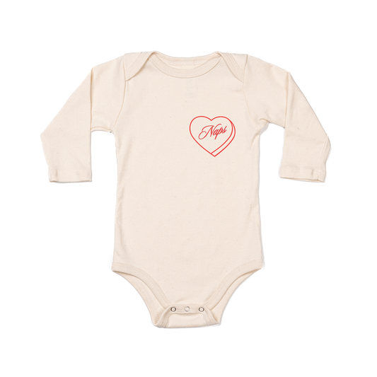 Naps Lover - Bodysuit (Natural, Long Sleeve)