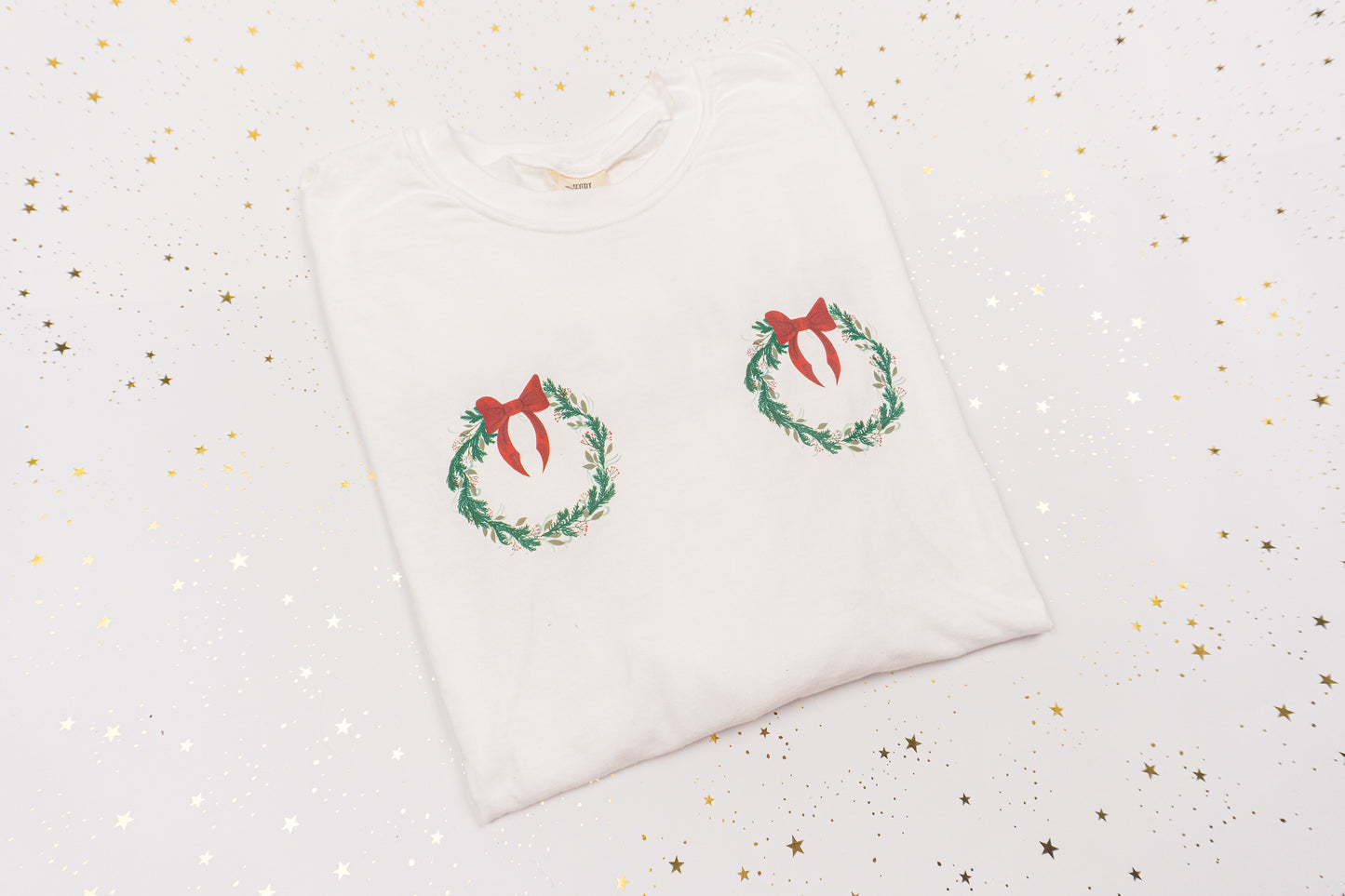 Tits the Season (Front & Back) - Tee (Vintage White, Short Sleeve)