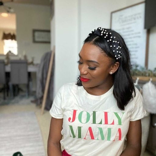 Jolly Mama - Women's Fitted Tee (Natural)