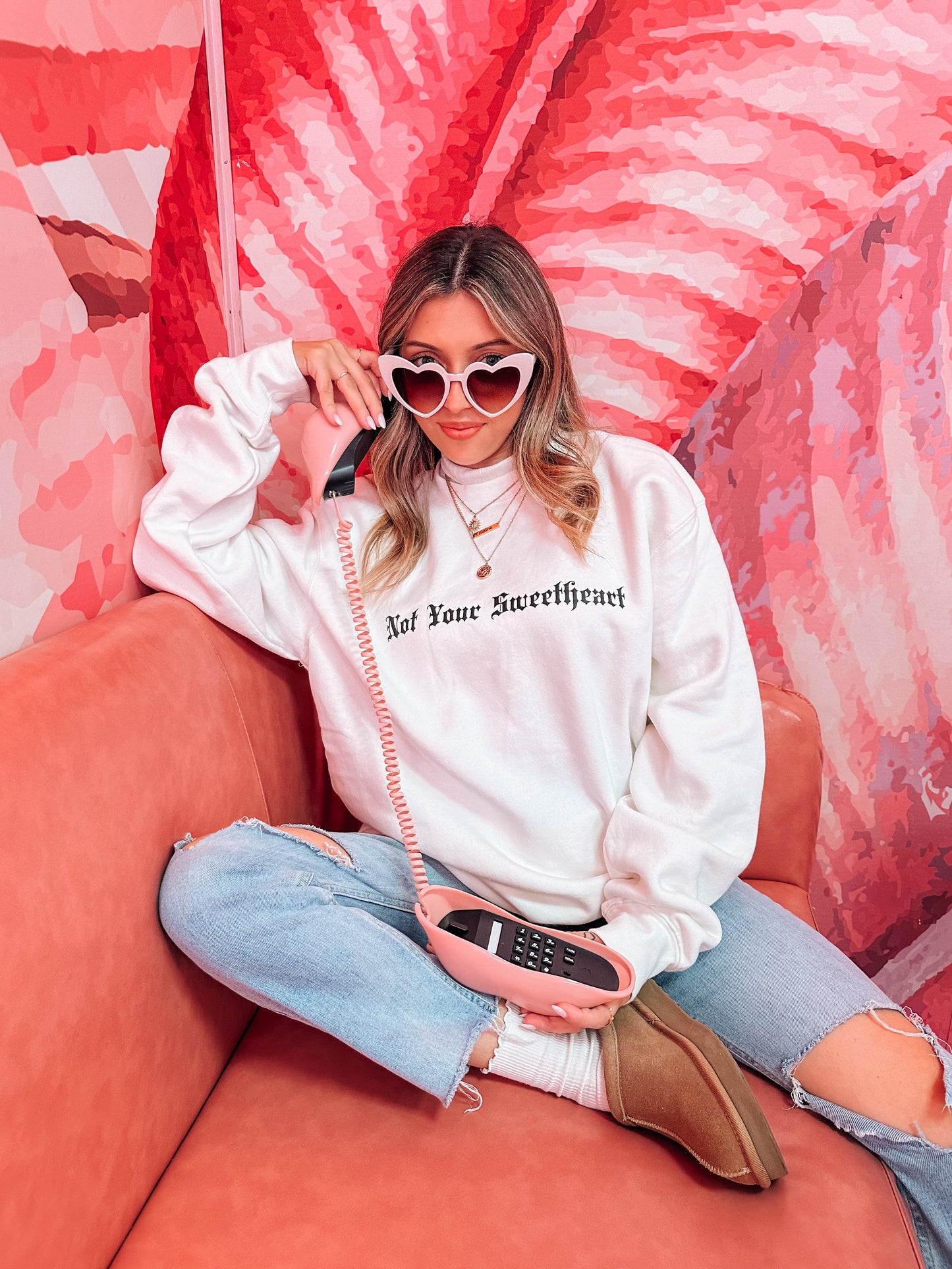 Not Your Sweetheart - Sweatshirt (Creme)