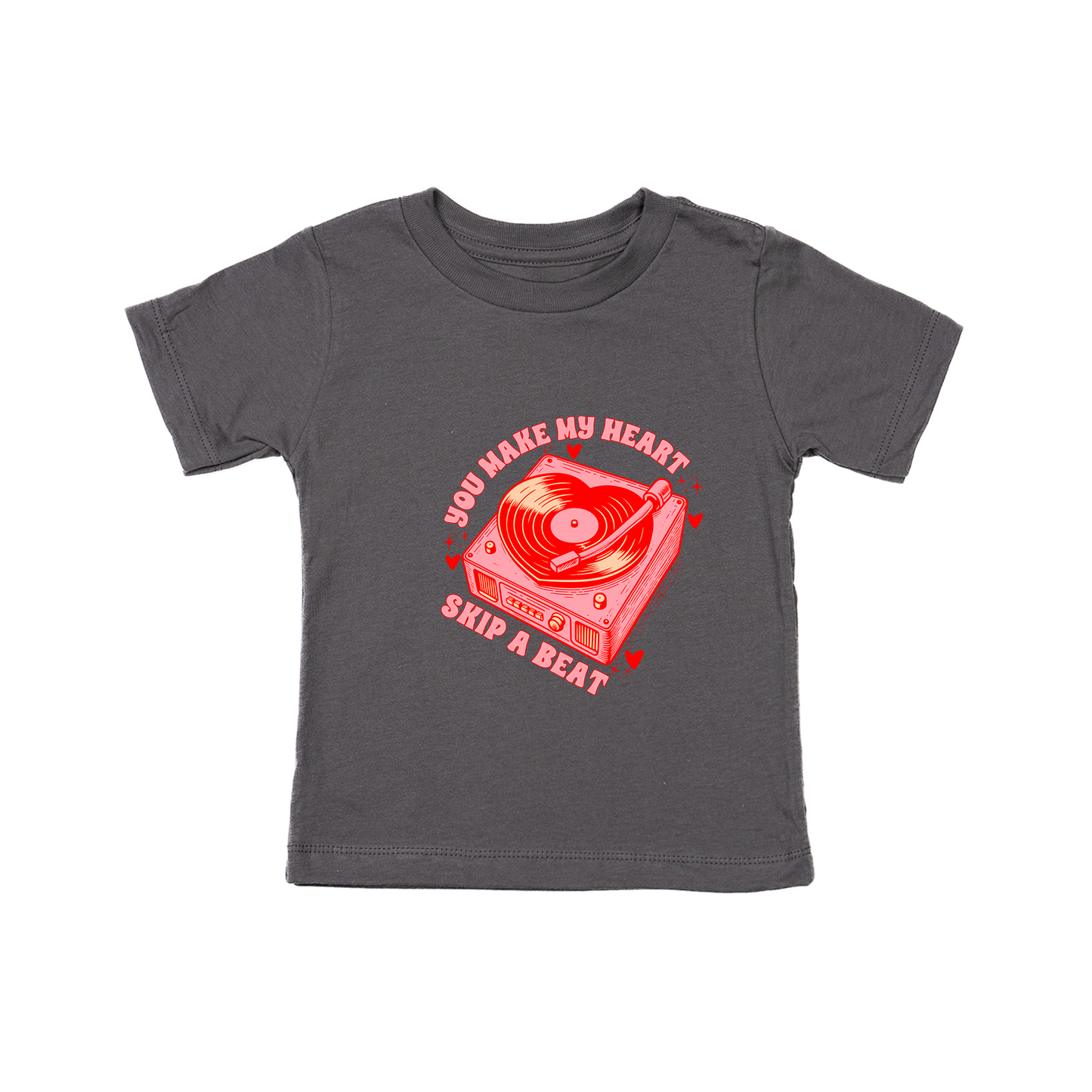 You Make My Heart Skip A Beat - Kids Tee (Ash)