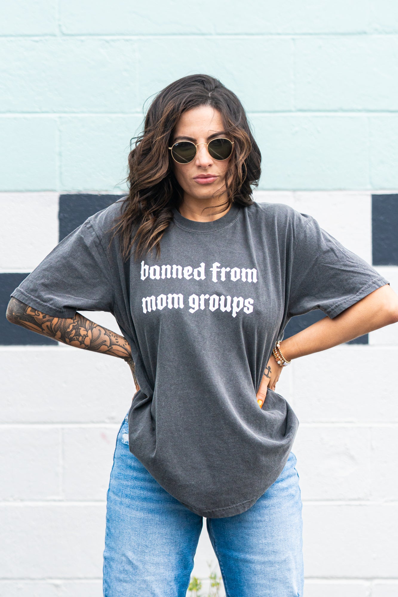 Banned From Mom Groups - Tee (Smoke)