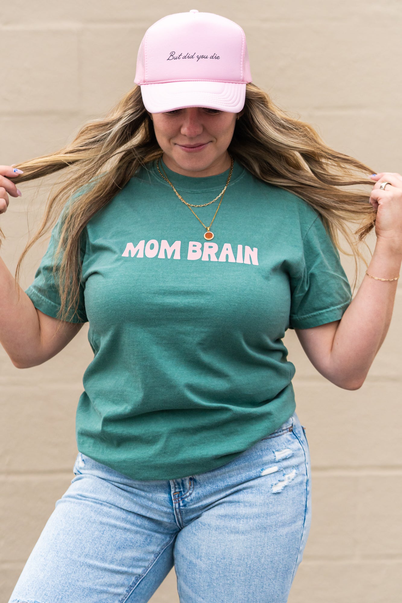 Mom Brain - Tee (Green)