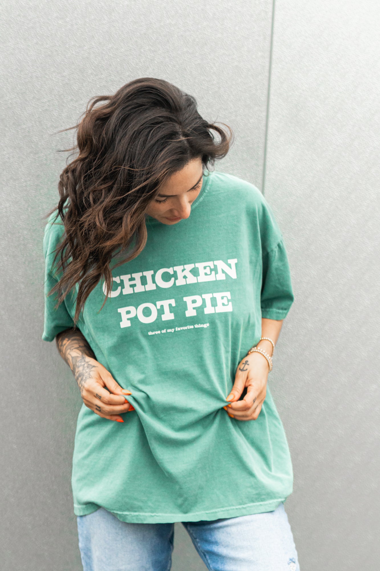 Chicken Pot Pie (Three Of My Favorite Things) - Tee (Green)