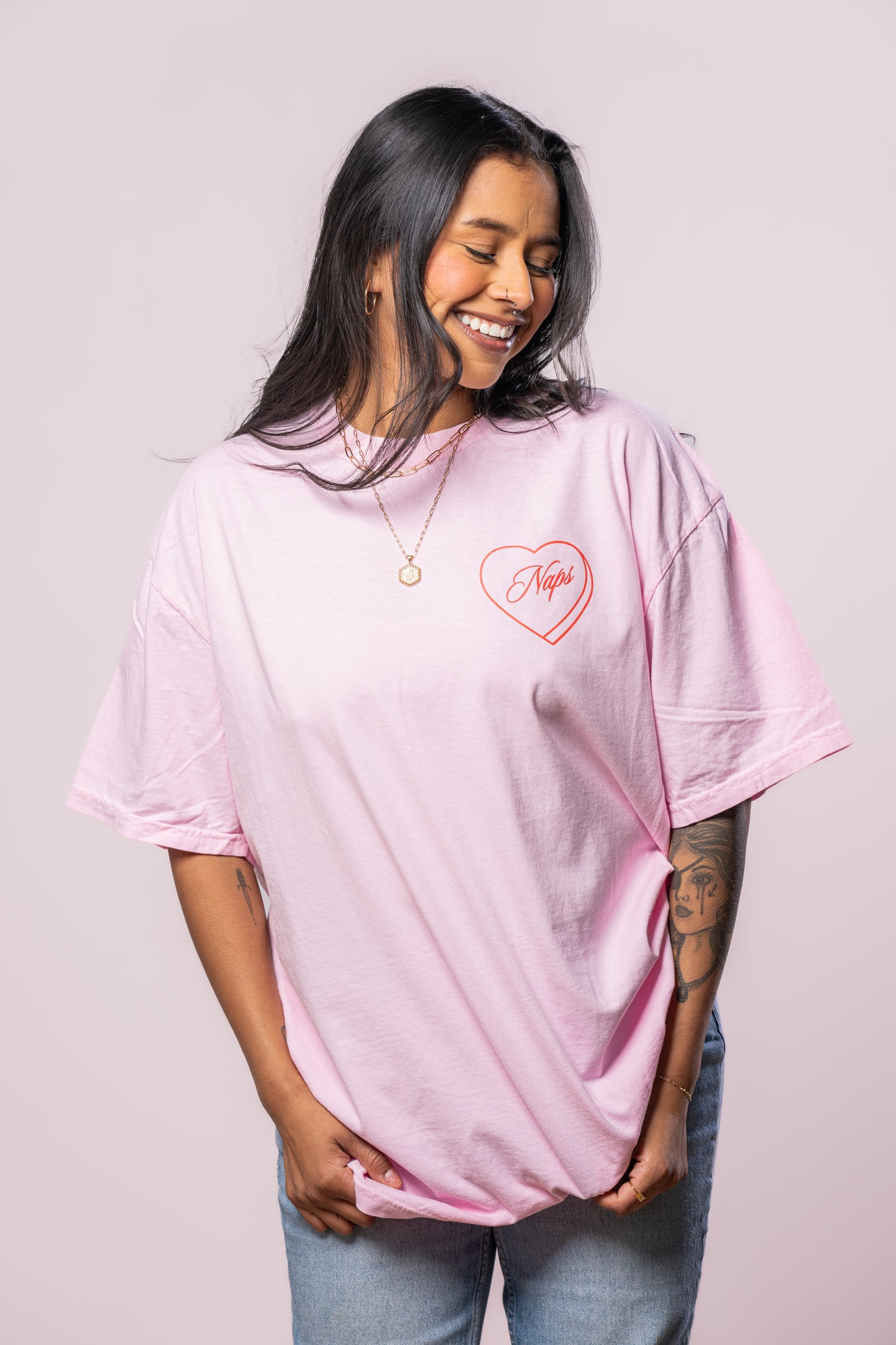 Naps Lover - Tee (Pale Pink)