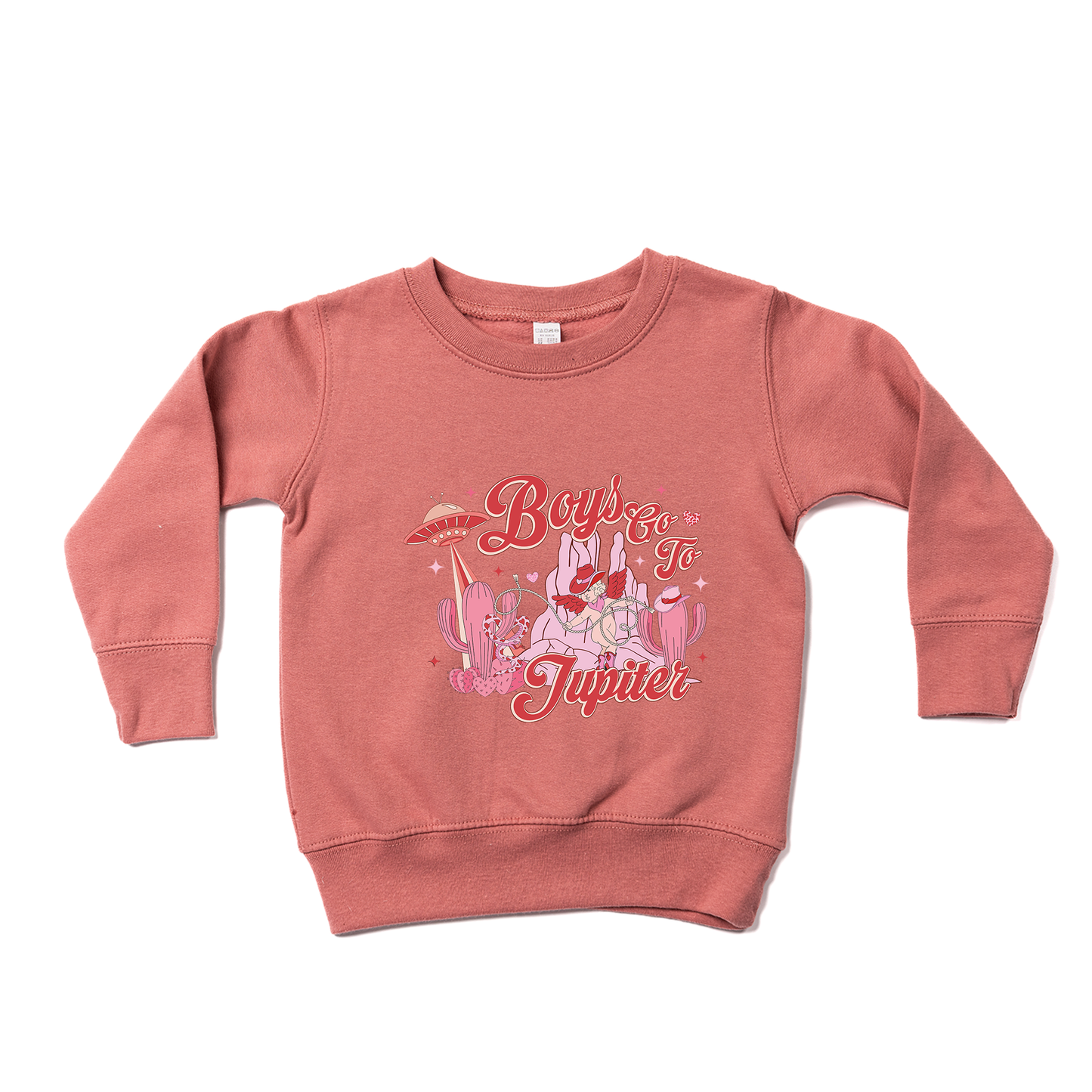 Boys Go To Jupiter - Kids Sweatshirt (Mauve)