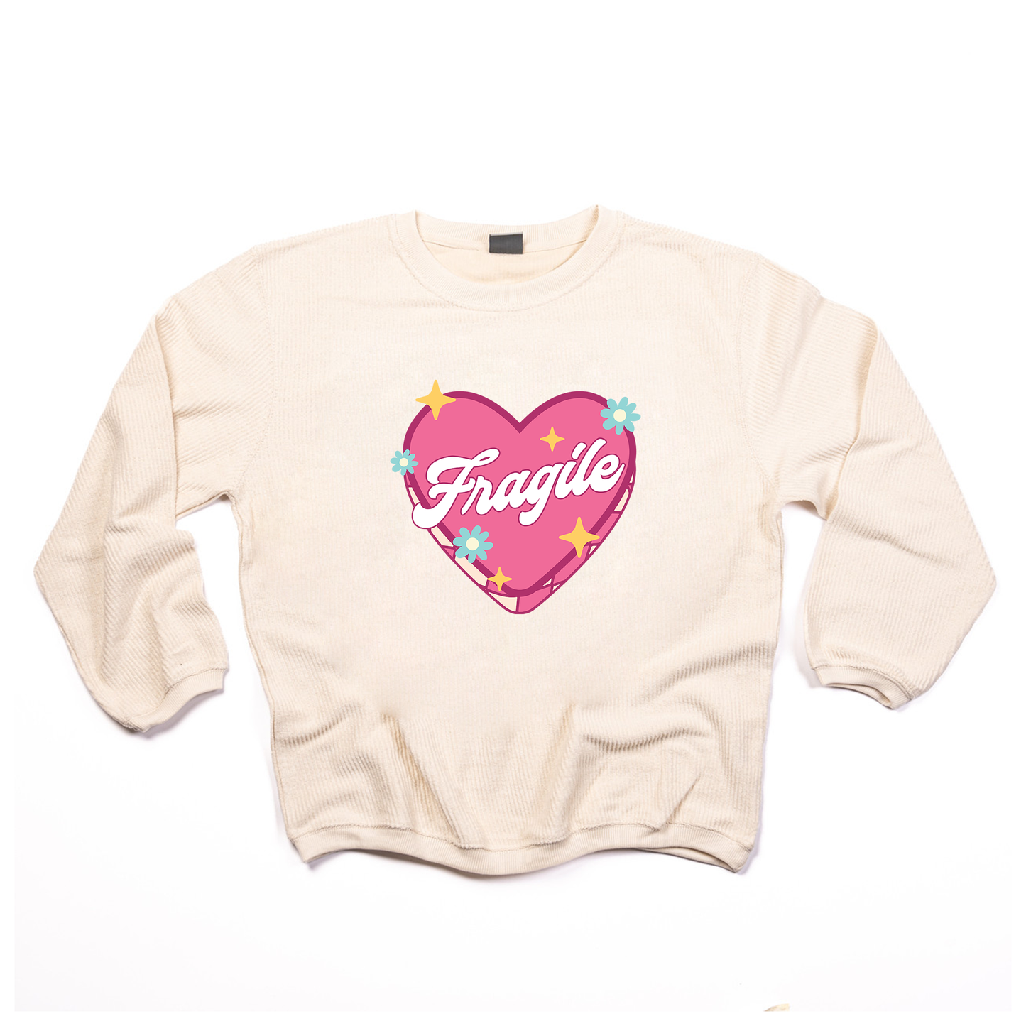 Fragile - Corded Sweatshirt (Ivory)