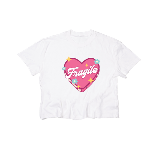 Fragile - Cropped Tee (White)