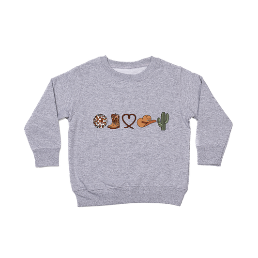 Western Love - Kids Sweatshirt (Heather Gray)