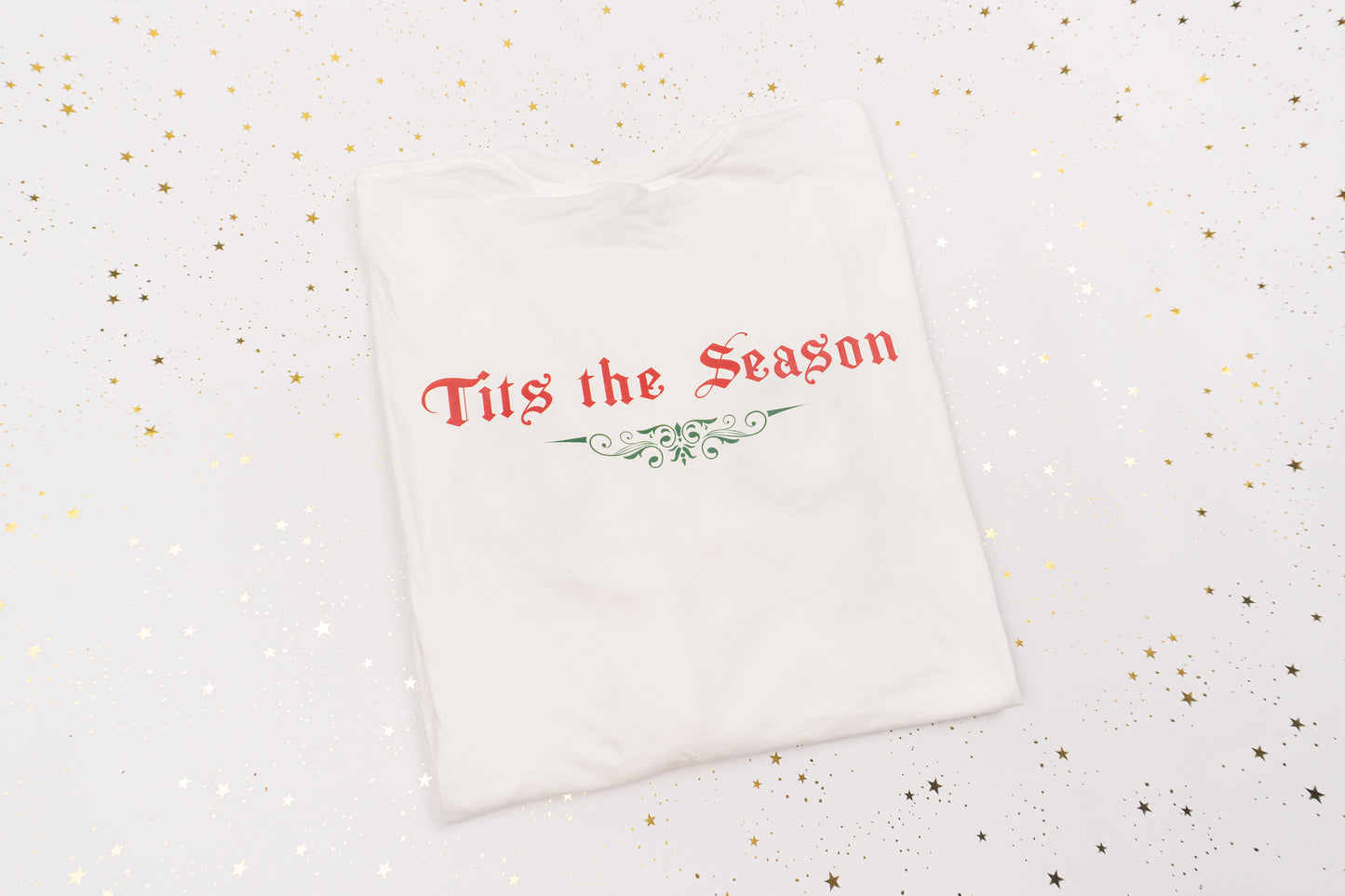 Tits the Season (Front & Back) - Tee (Vintage White, Short Sleeve)