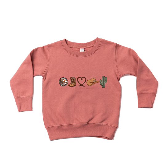 Western Love - Kids Sweatshirt (Mauve)