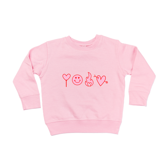 V-Day Things - Kids Sweatshirt (Pink)
