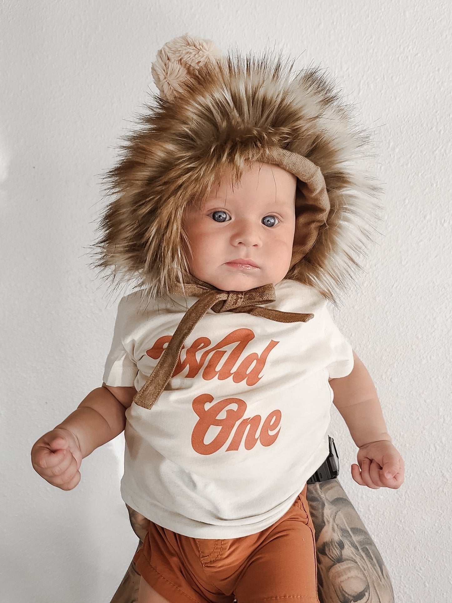 Wild One (Retro, Burnt Orange) - Kids Tee (Natural)