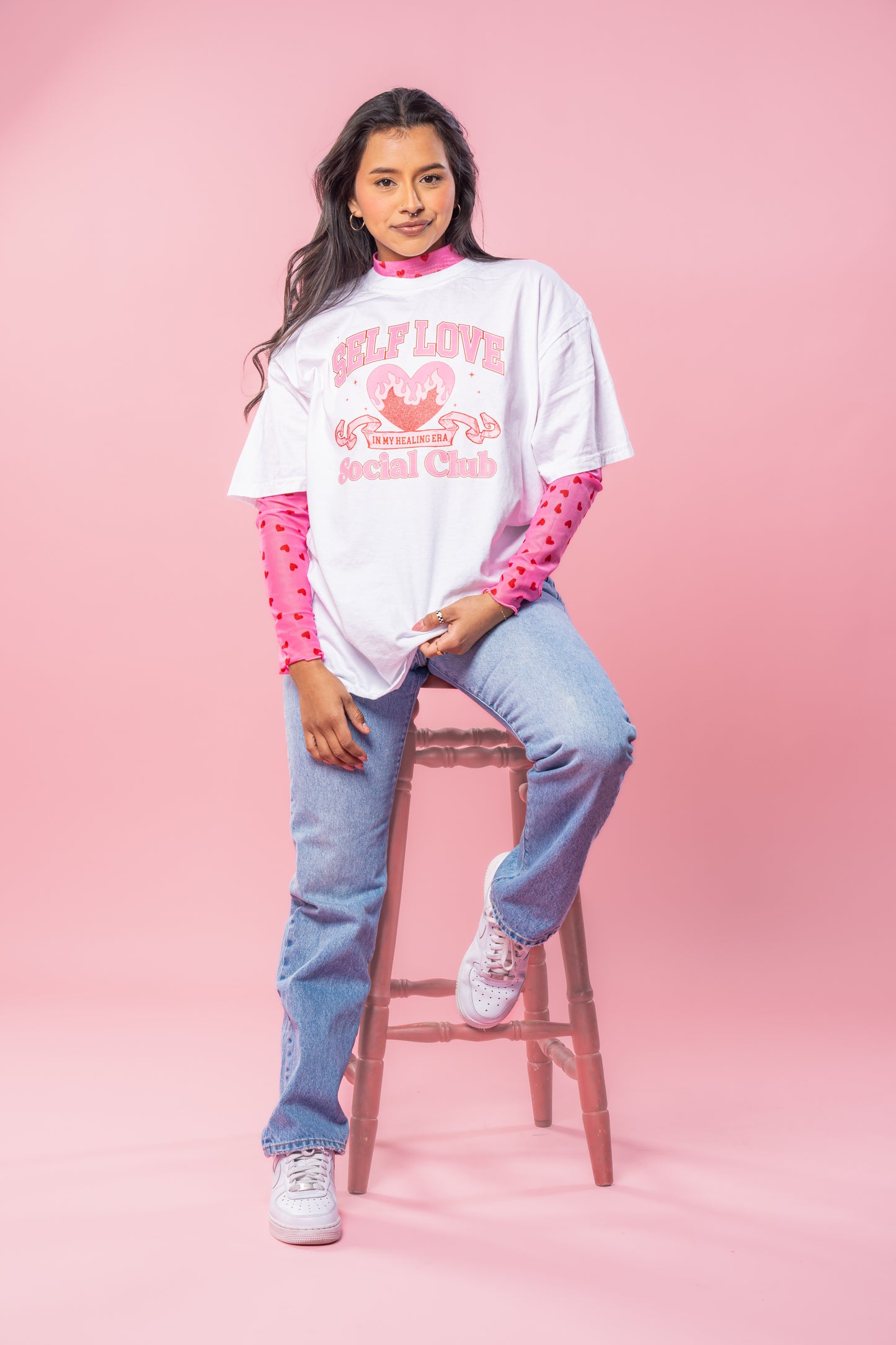 Self Love Social Club (In My Healing Era) - Tee (Vintage White, Short Sleeve)