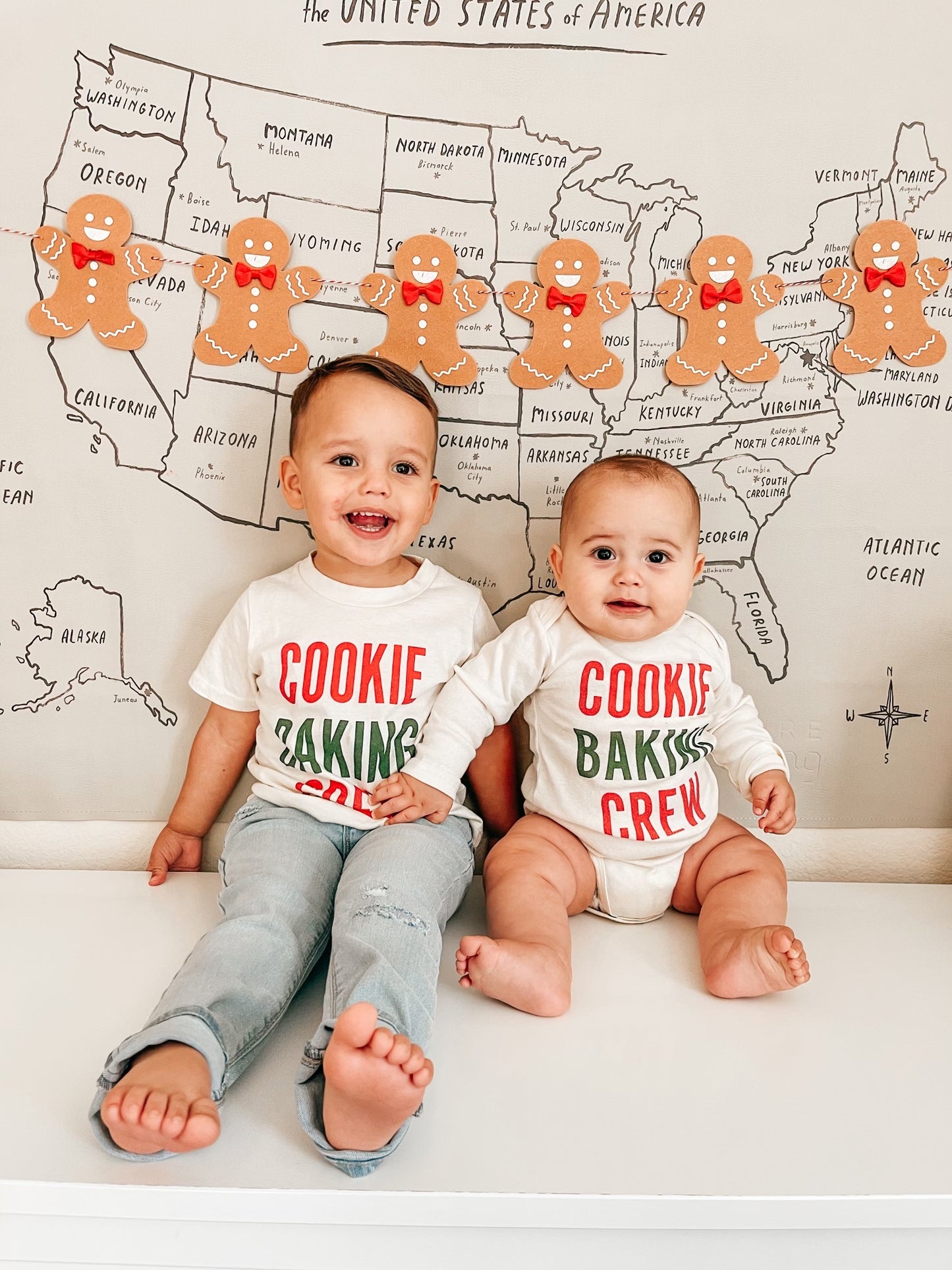 Cookie Baking Crew - Bodysuit (Natural, Long Sleeve)